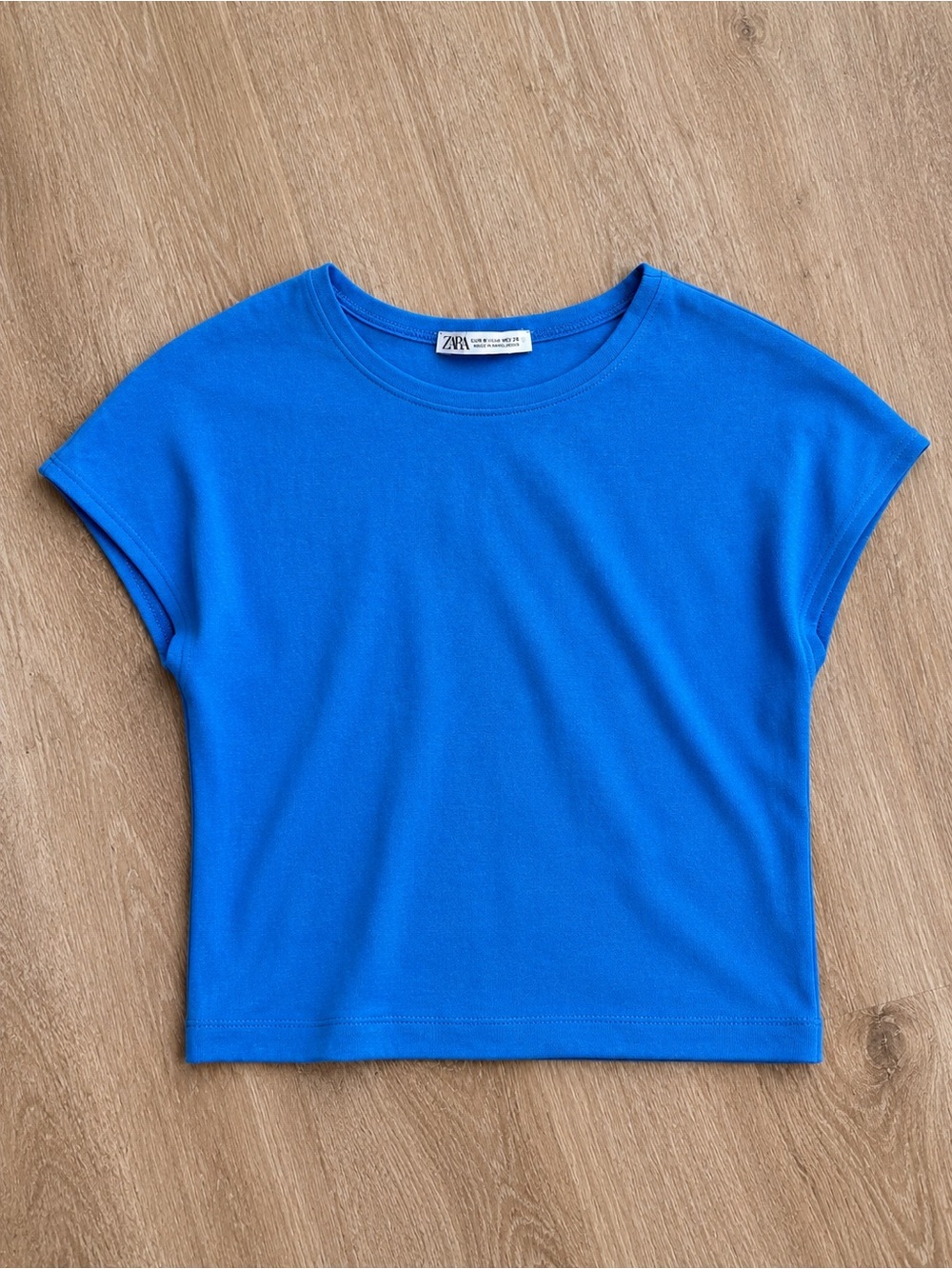 Zara  Electric Blue Short Sleeve Tee